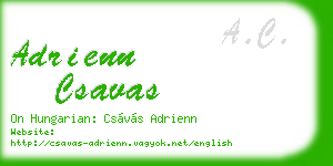 adrienn csavas business card